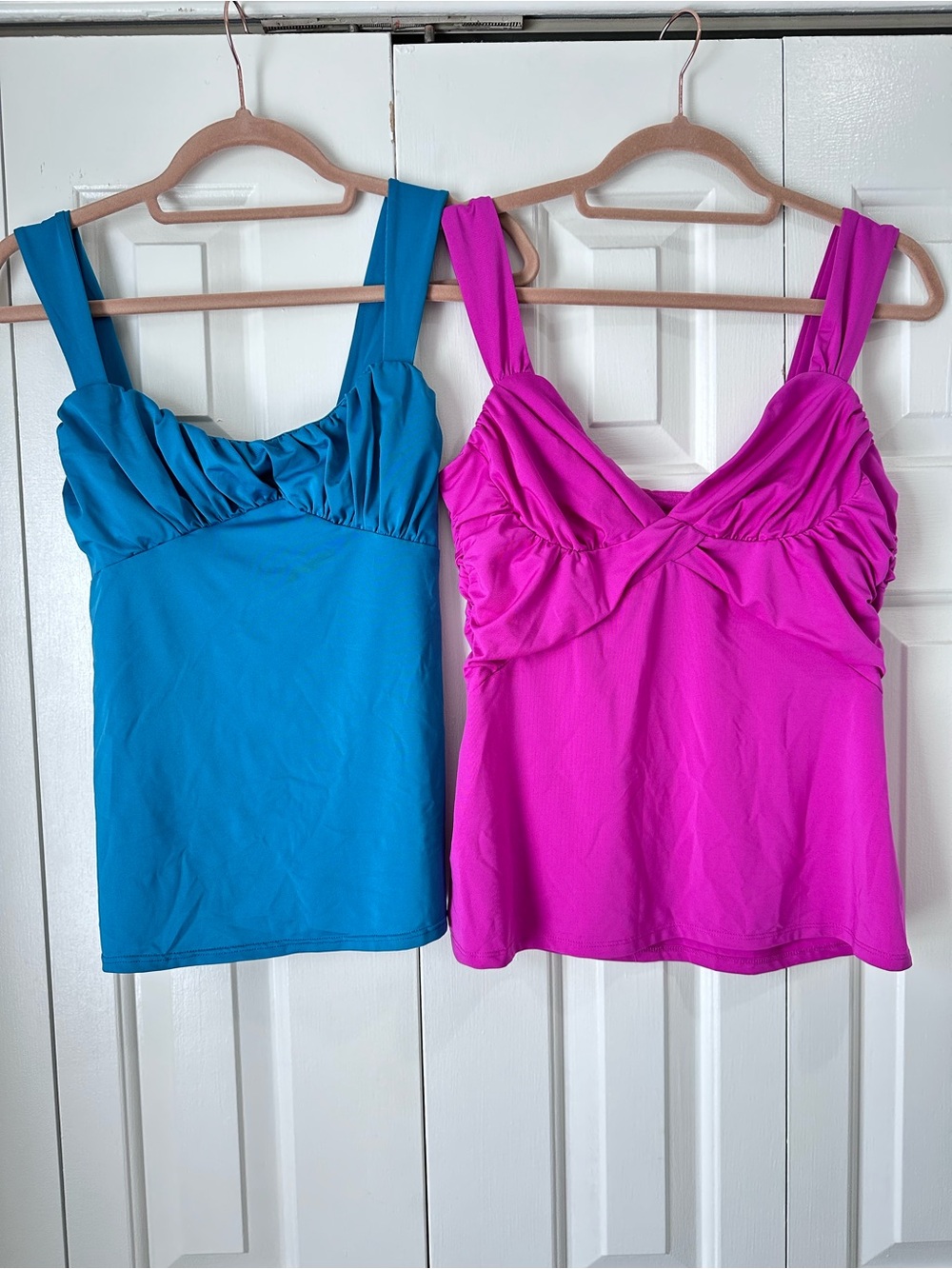 Frederick’s Of Hollywood Y2K Set of 2 Tops Pink & Blue Size Medium